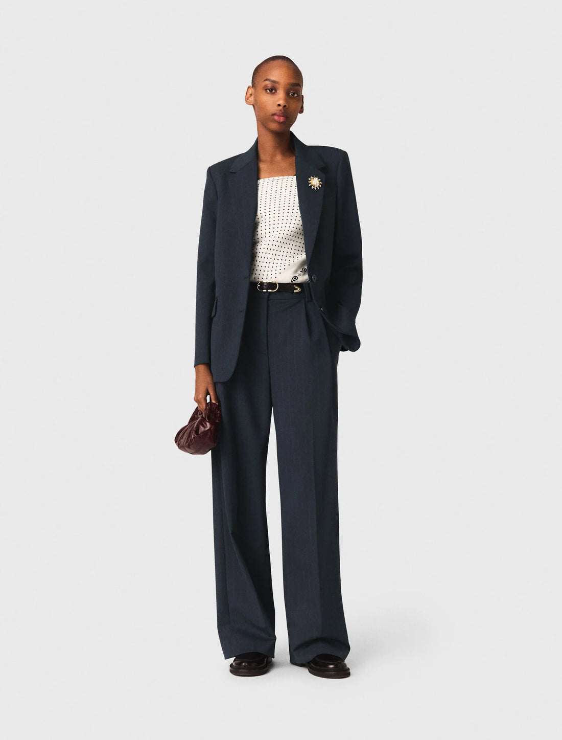 Chaqueta de traje a rayas