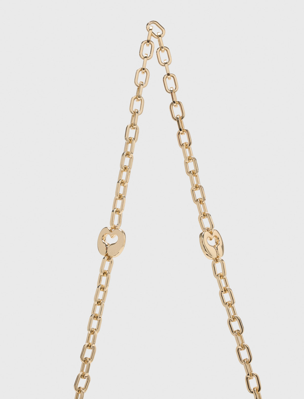 Bandolera de cadena corta de metal