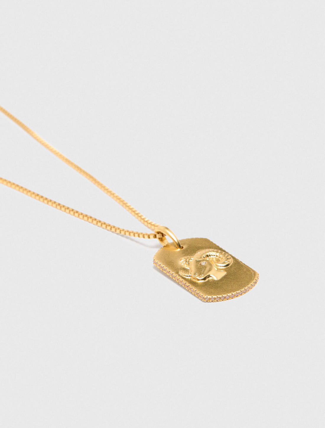 Collar placa signo del zodiaco