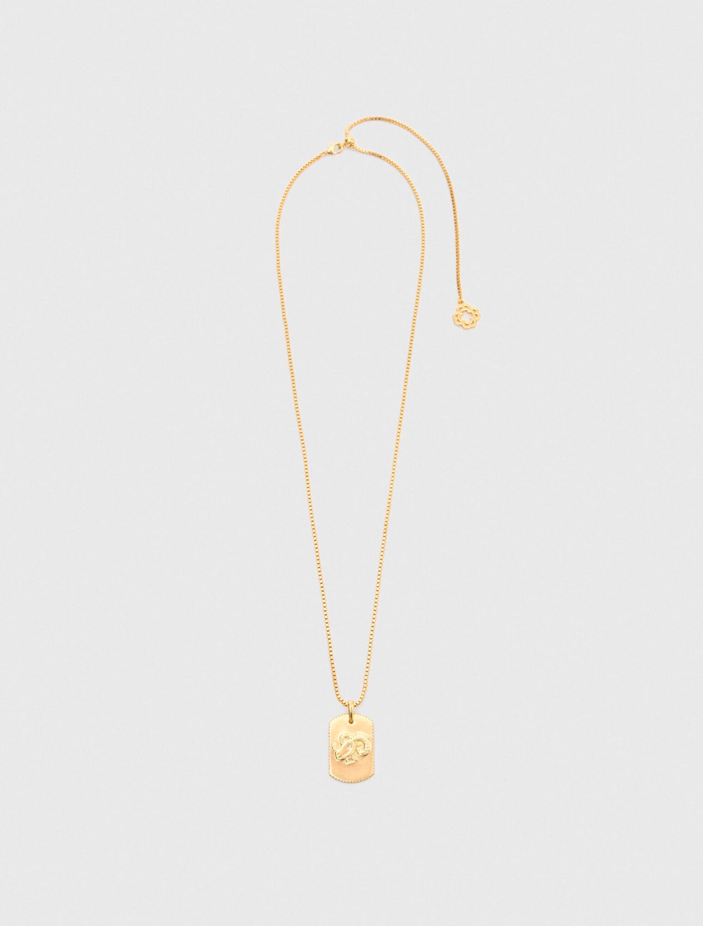 Collar placa signo del zodiaco