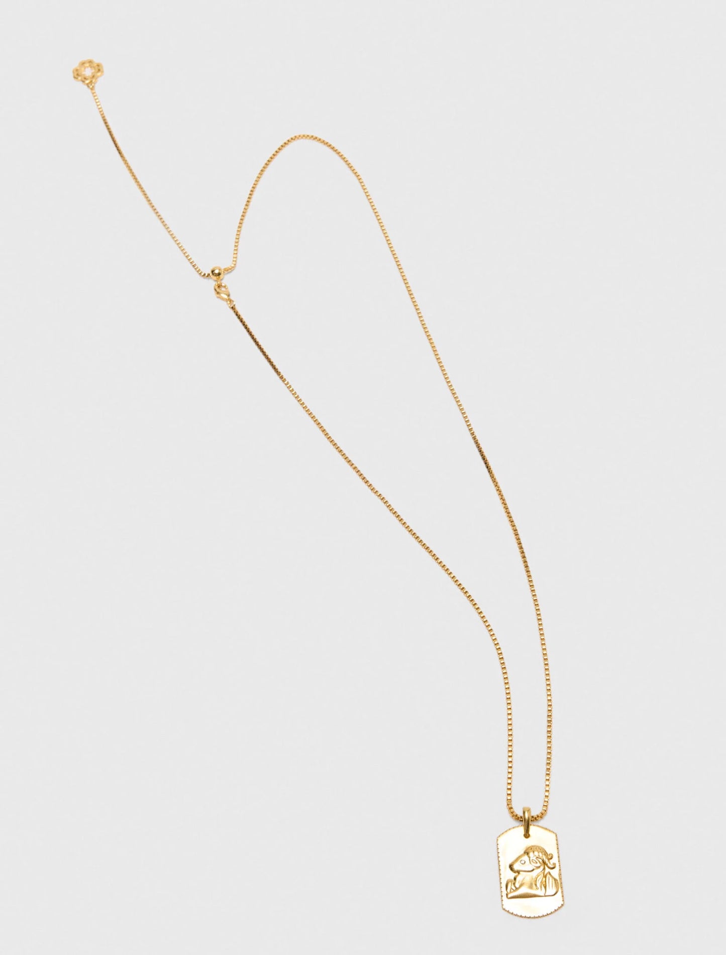 Collar placa signo del zodiaco