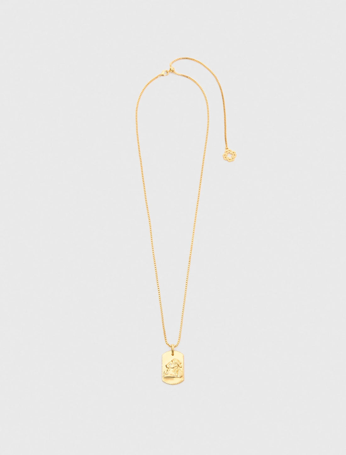 Collar placa signo del zodiaco