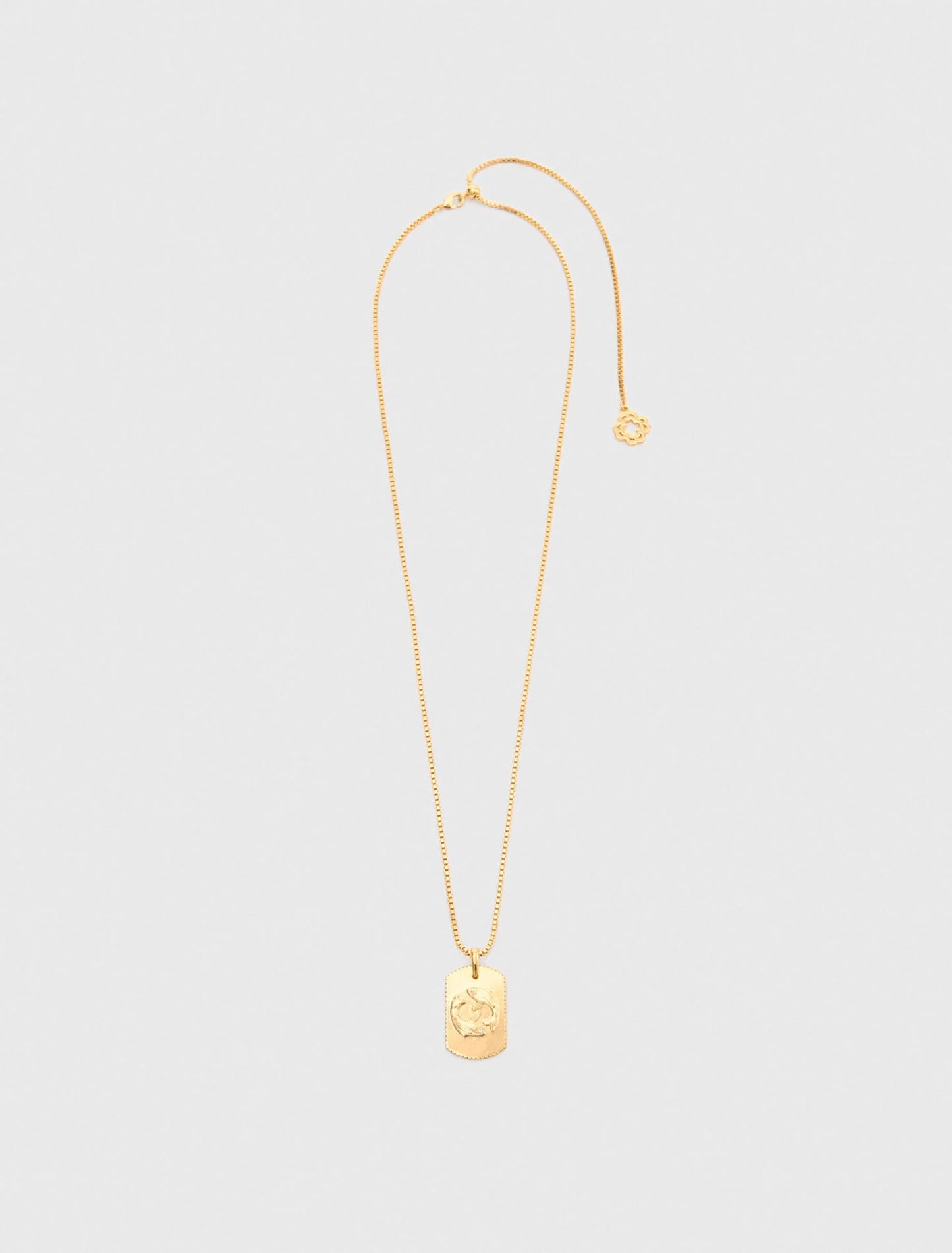 Collar placa signo del zodiaco