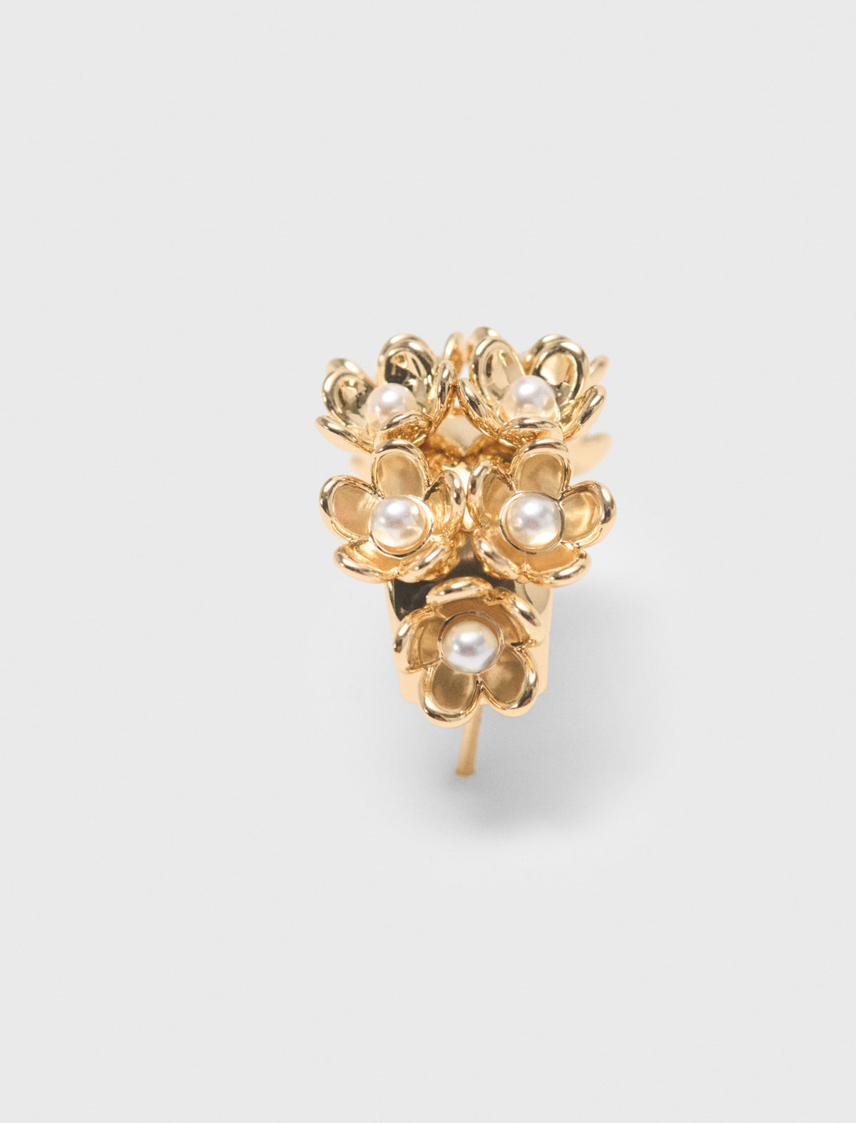 Aros con flores de strass
