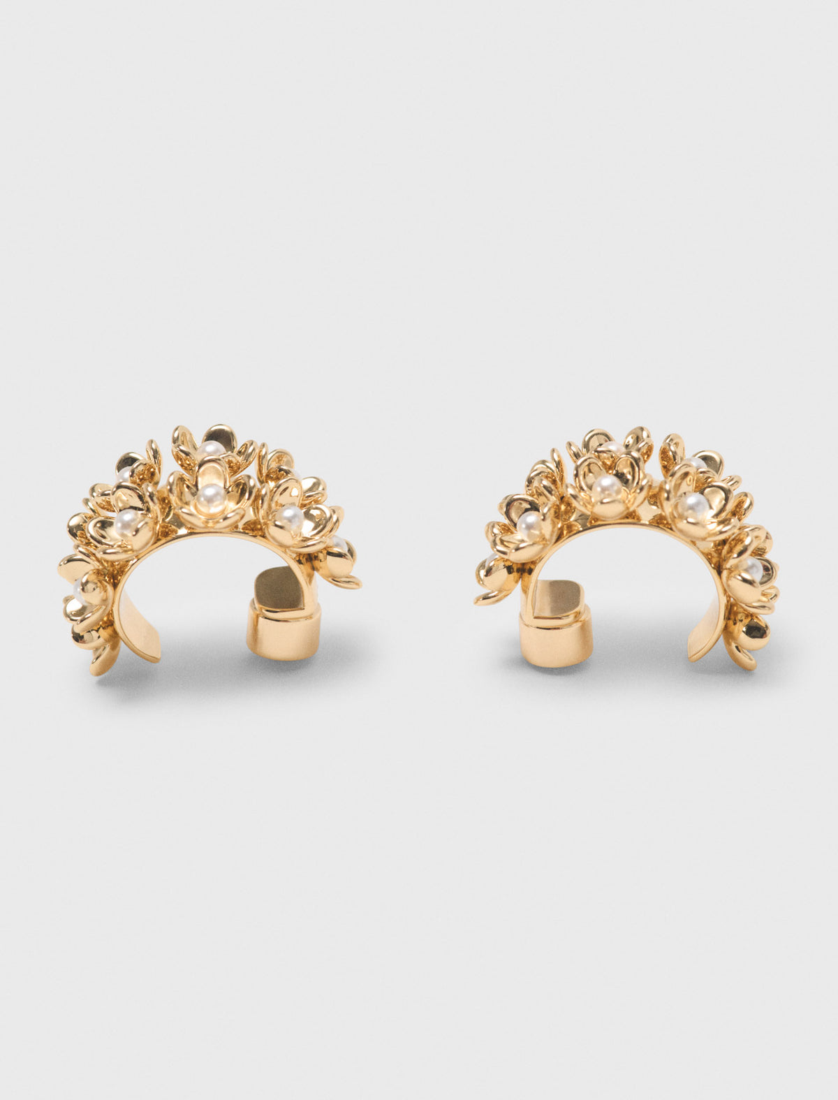 Aros con flores de strass