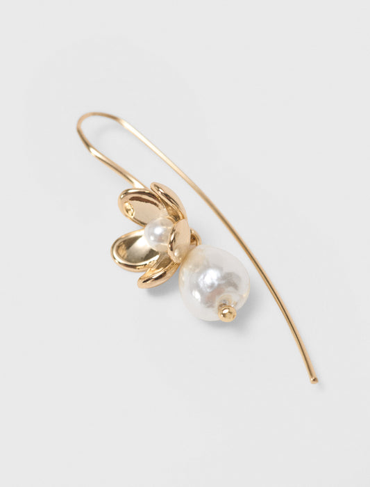 Pendientes finos con flor