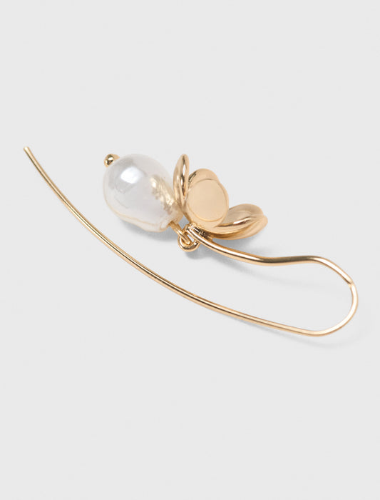 Pendientes finos con flor