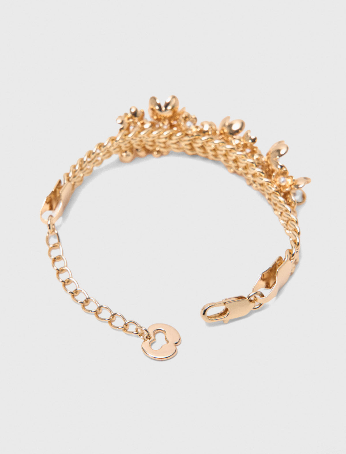 Pulsera asimétrica de cadena ancha