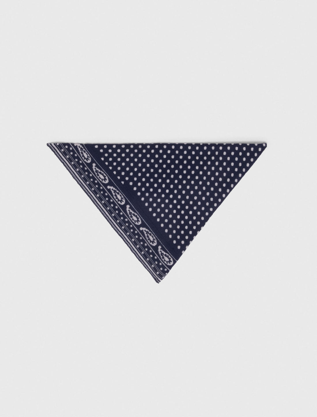 Bufanda triangular reversible