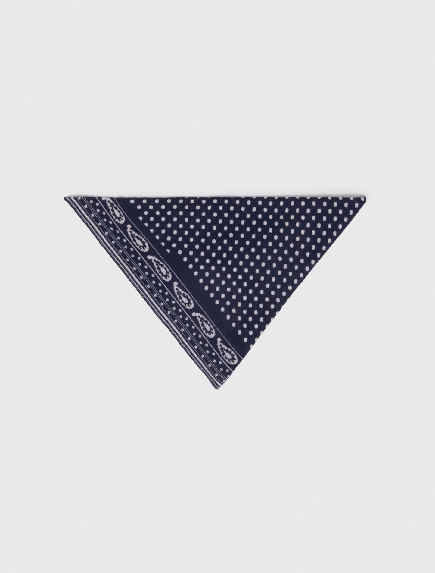 Bufanda triangular reversible