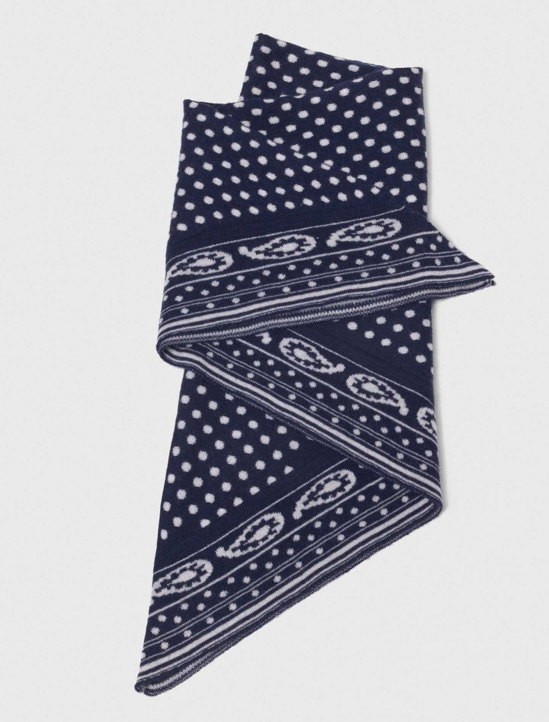 Bufanda triangular reversible