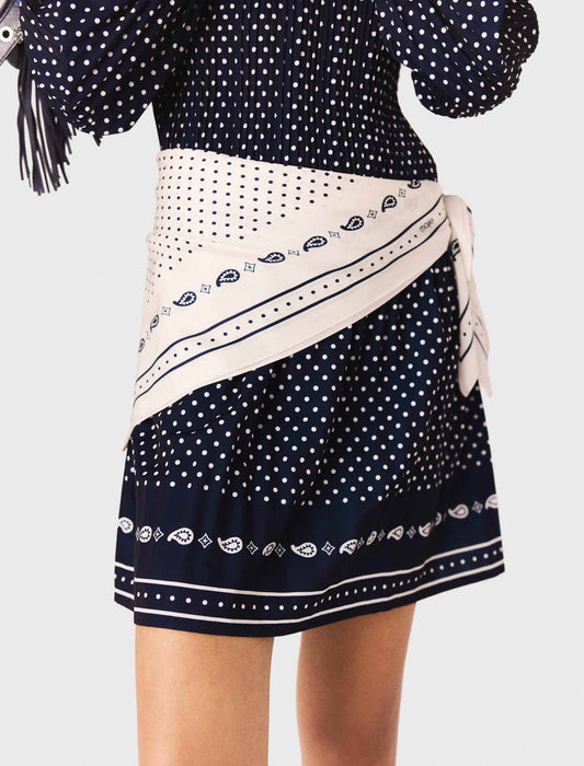 Vestido plisado estampado