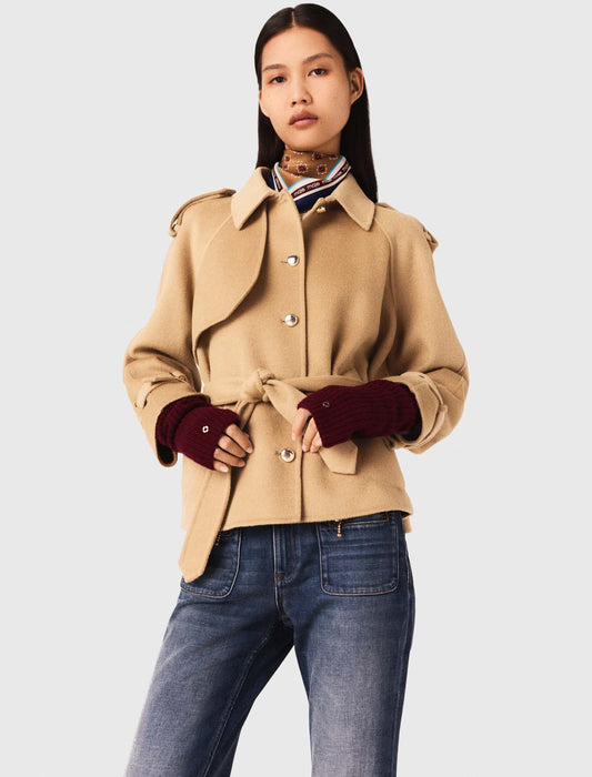 Abrigo corto reversible