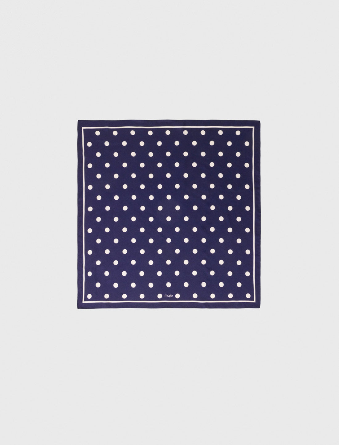 Bandana de seda de lunares