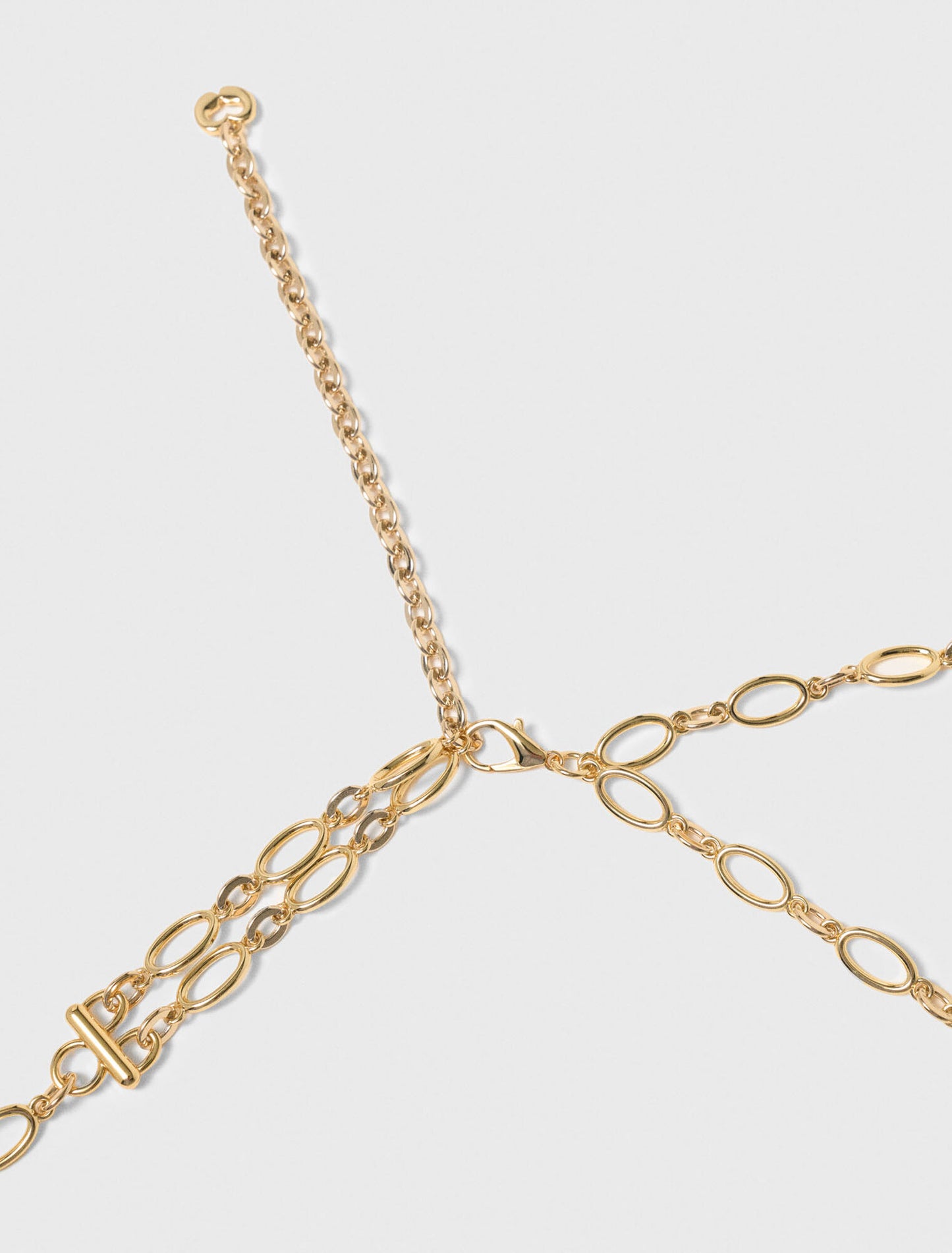 Cinturón de cadena doble con charms