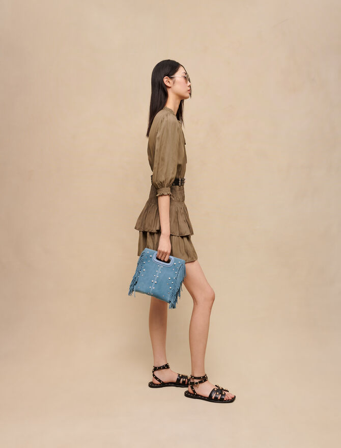 Sandalias de piel con tachuelas