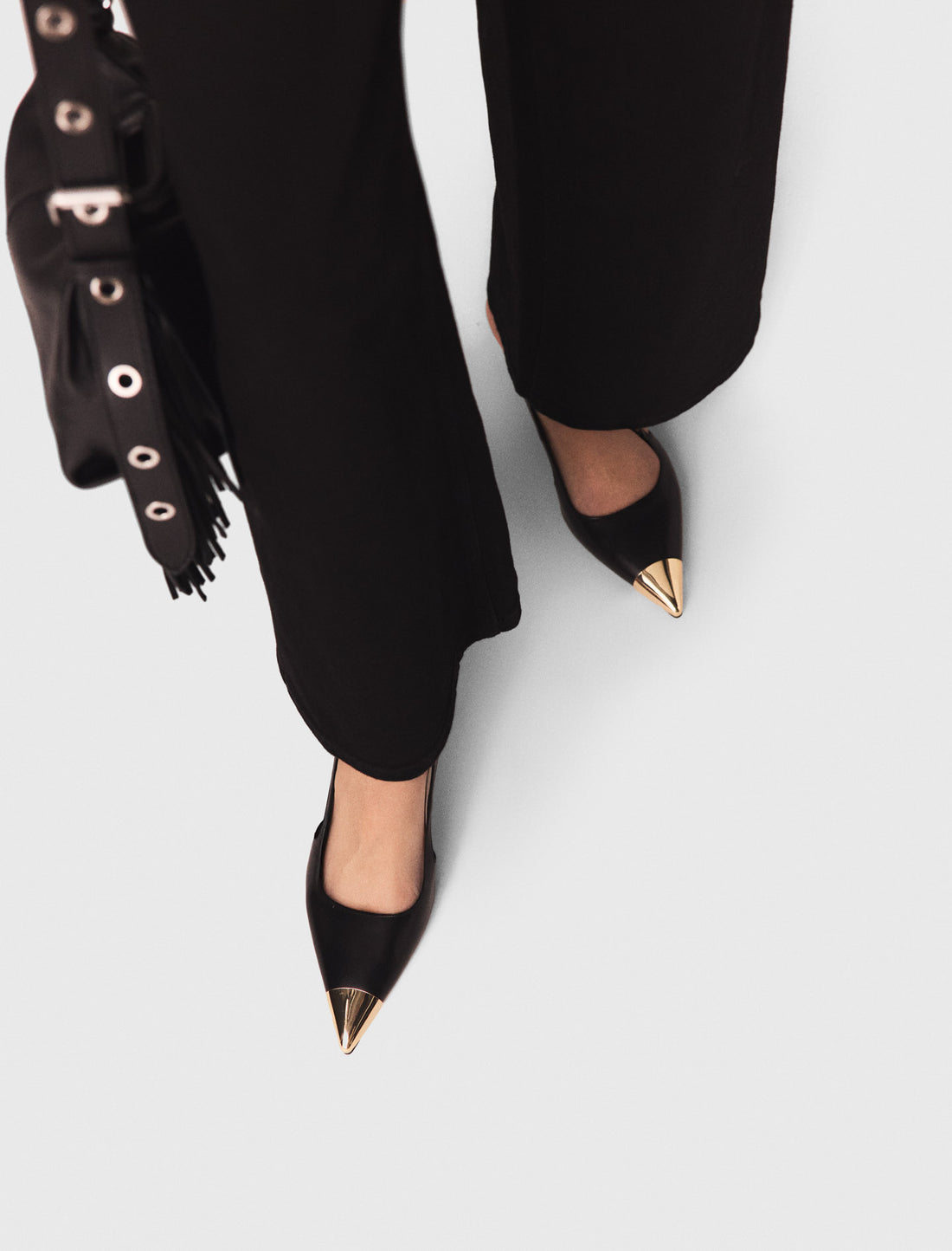 Zapatos de tacón slingback de piel