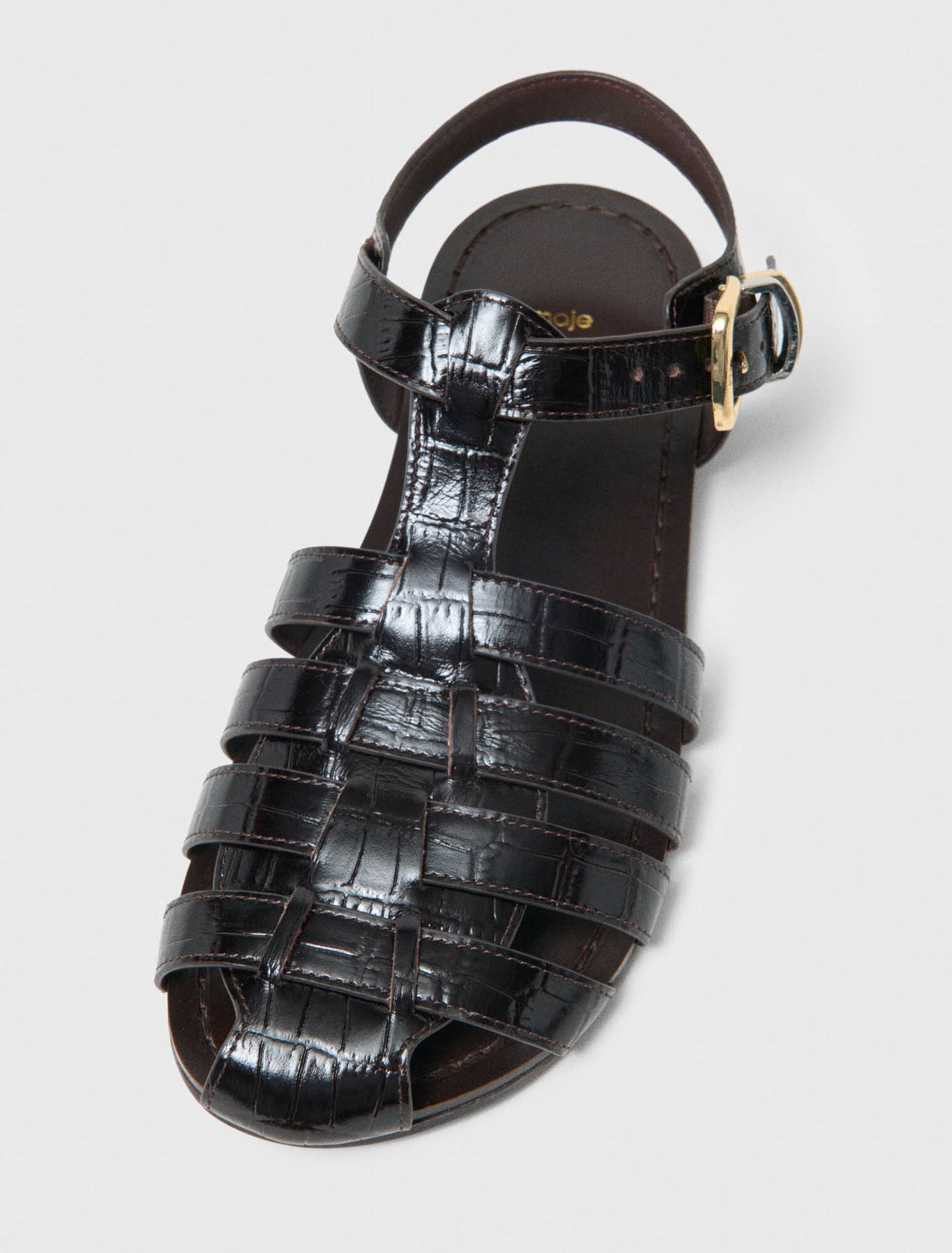 Sandalias multitiras de piel