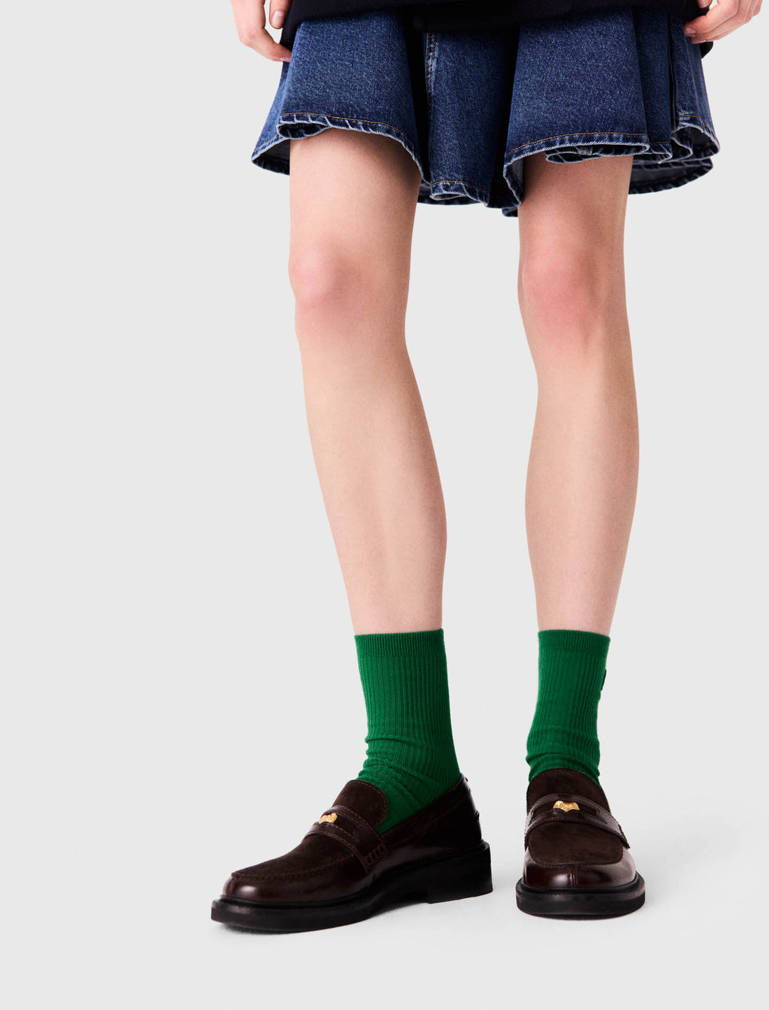 Mocasines de piel y ante