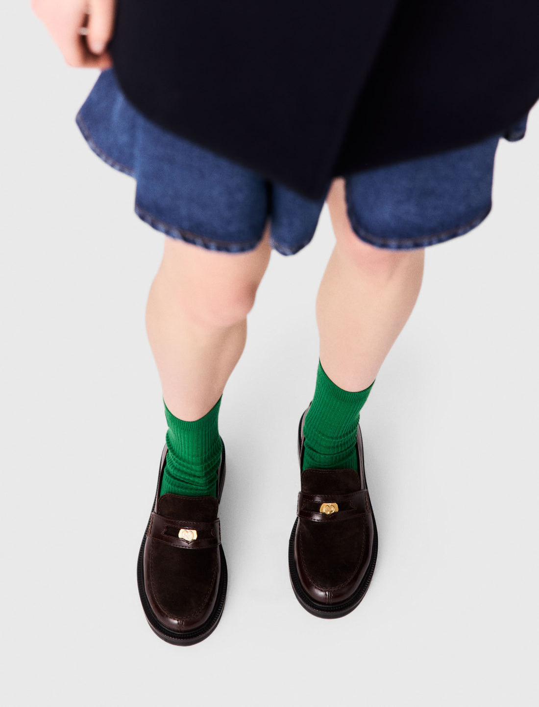 Mocasines de piel y ante