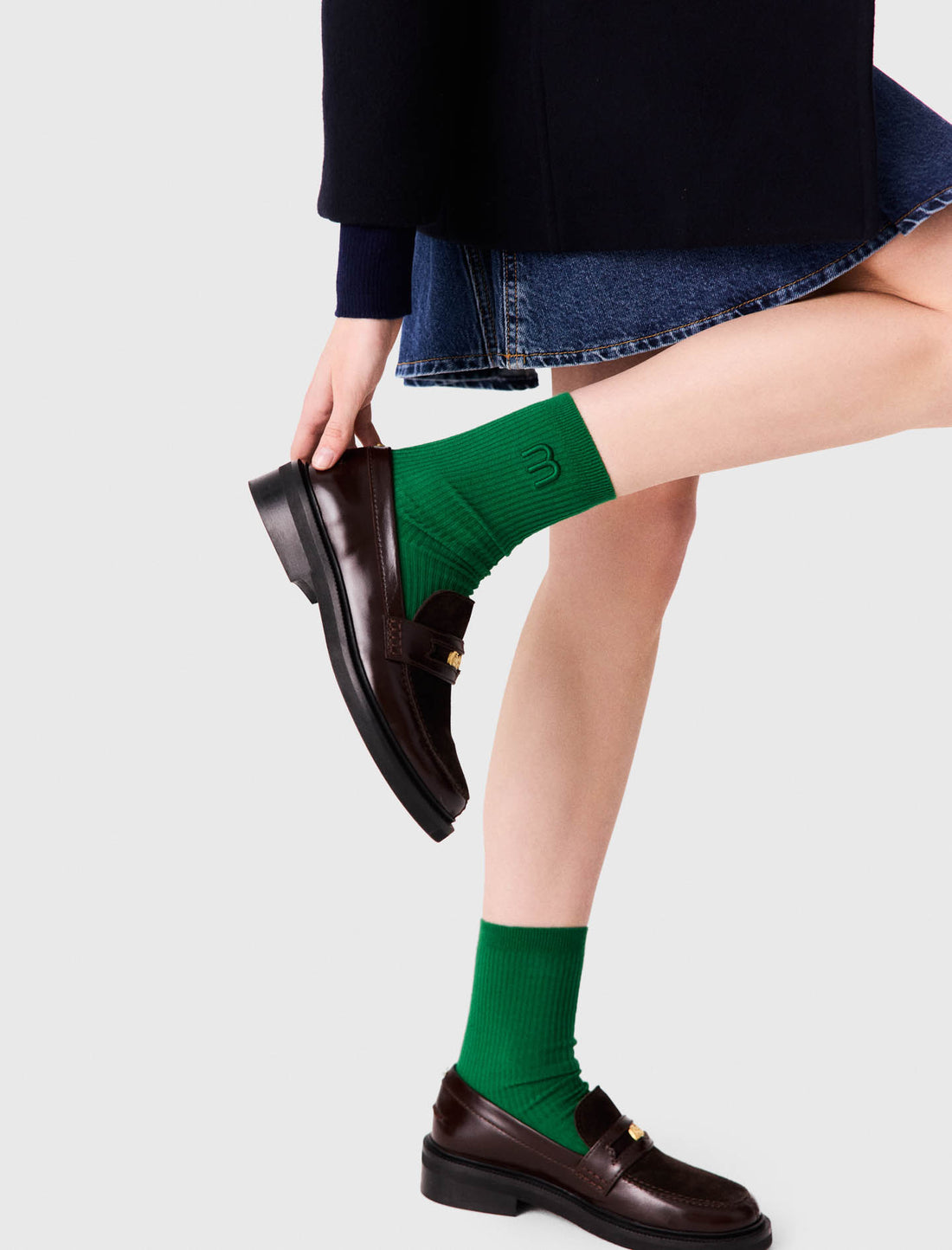 Mocasines de piel y ante