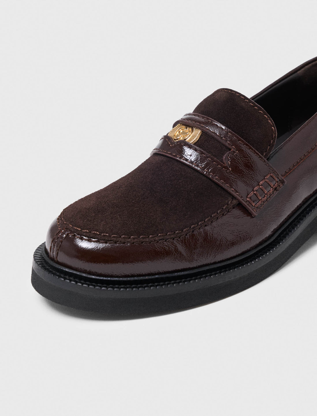 Mocasines de piel y ante