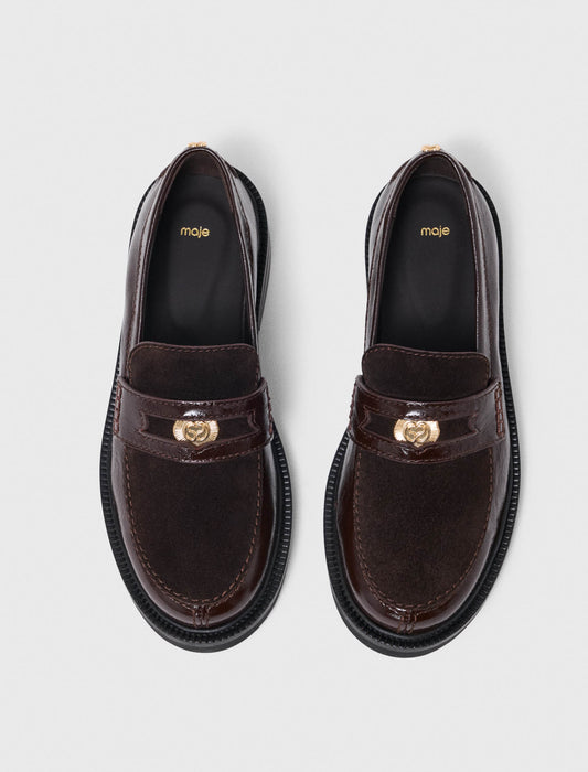 Mocasines de piel y ante