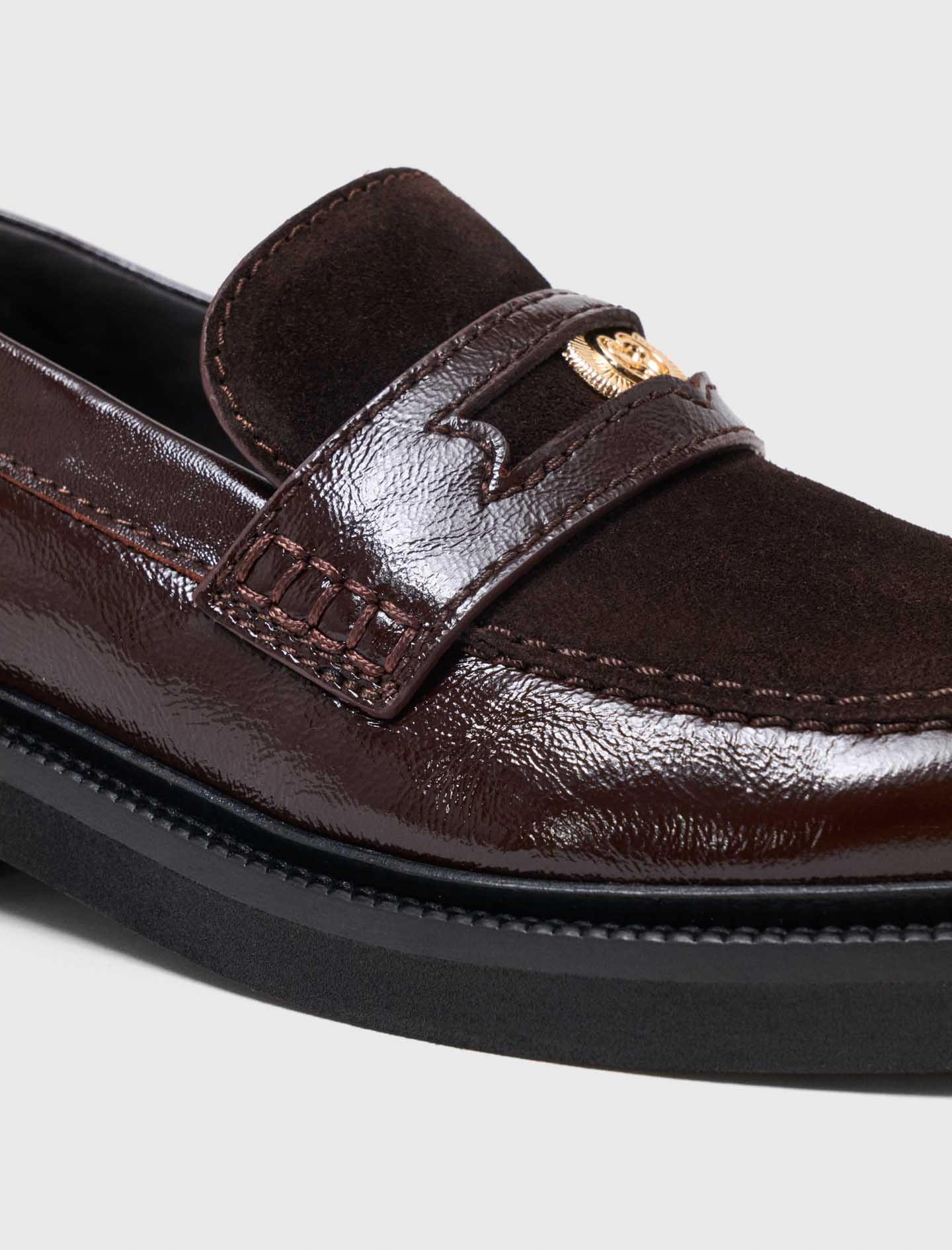 Mocasines de piel y ante
