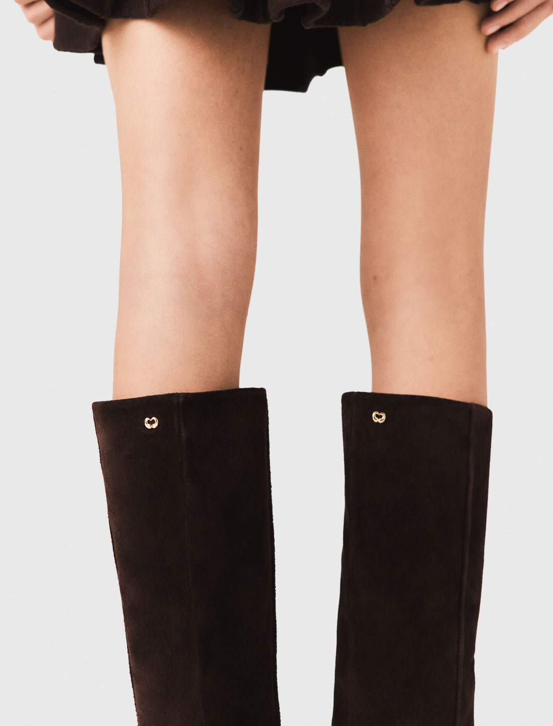 Botas de tacón de ante