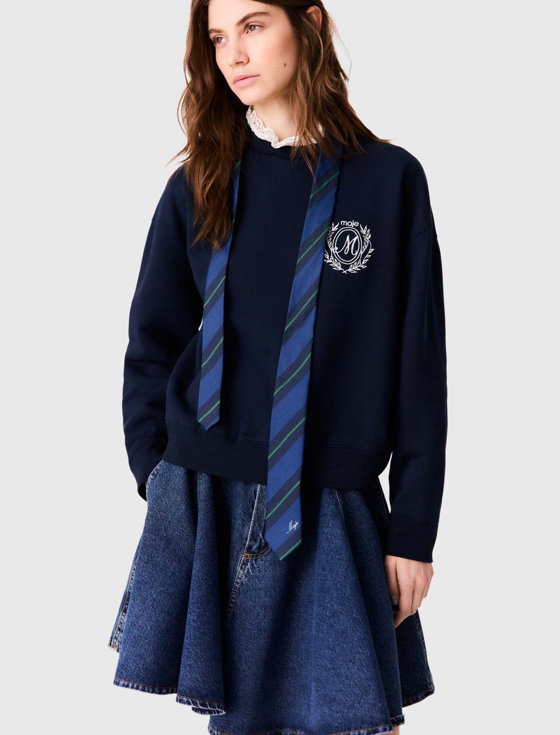 Corbata de seda a rayas