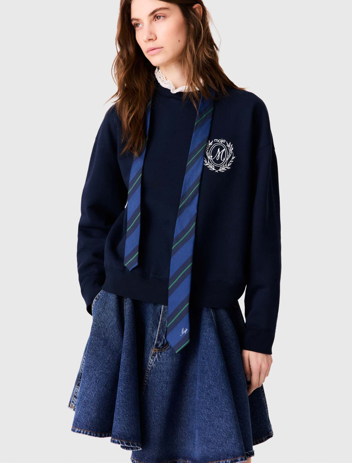Corbata de seda a rayas