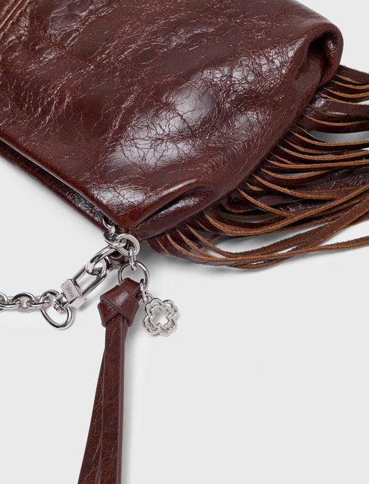 Cartera Miss M pouch cuero barniz