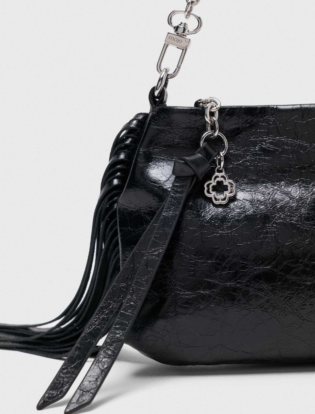 Cartera Miss M pouch cuero barniz