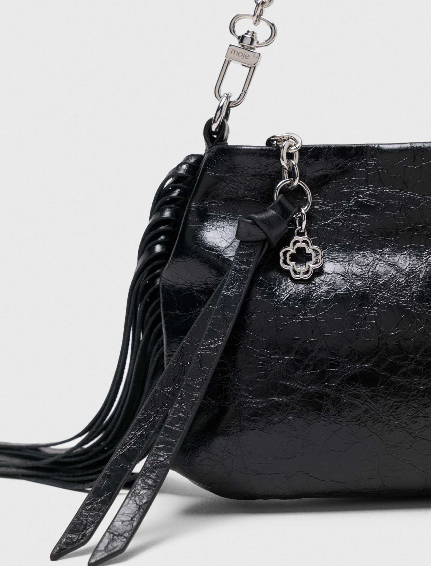 Cartera Miss M pouch cuero barniz