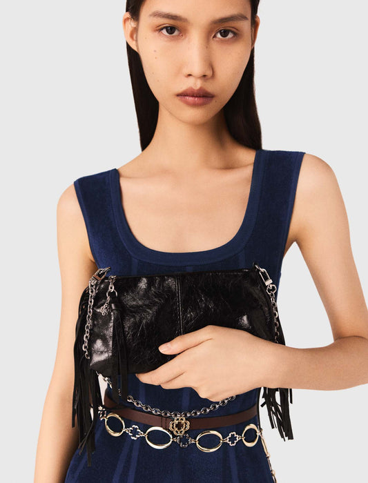 Cartera Miss M pouch cuero barniz