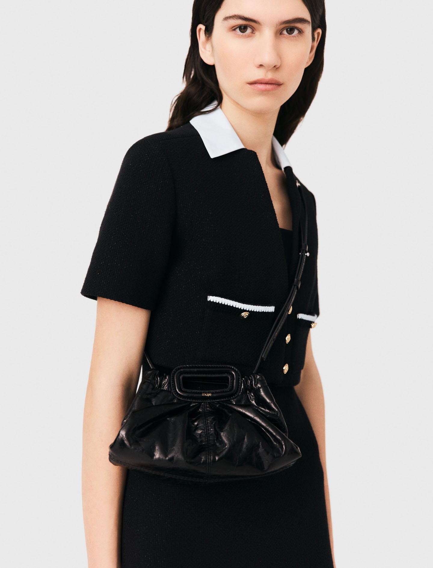 Milpli mini Clutch piel craquelada