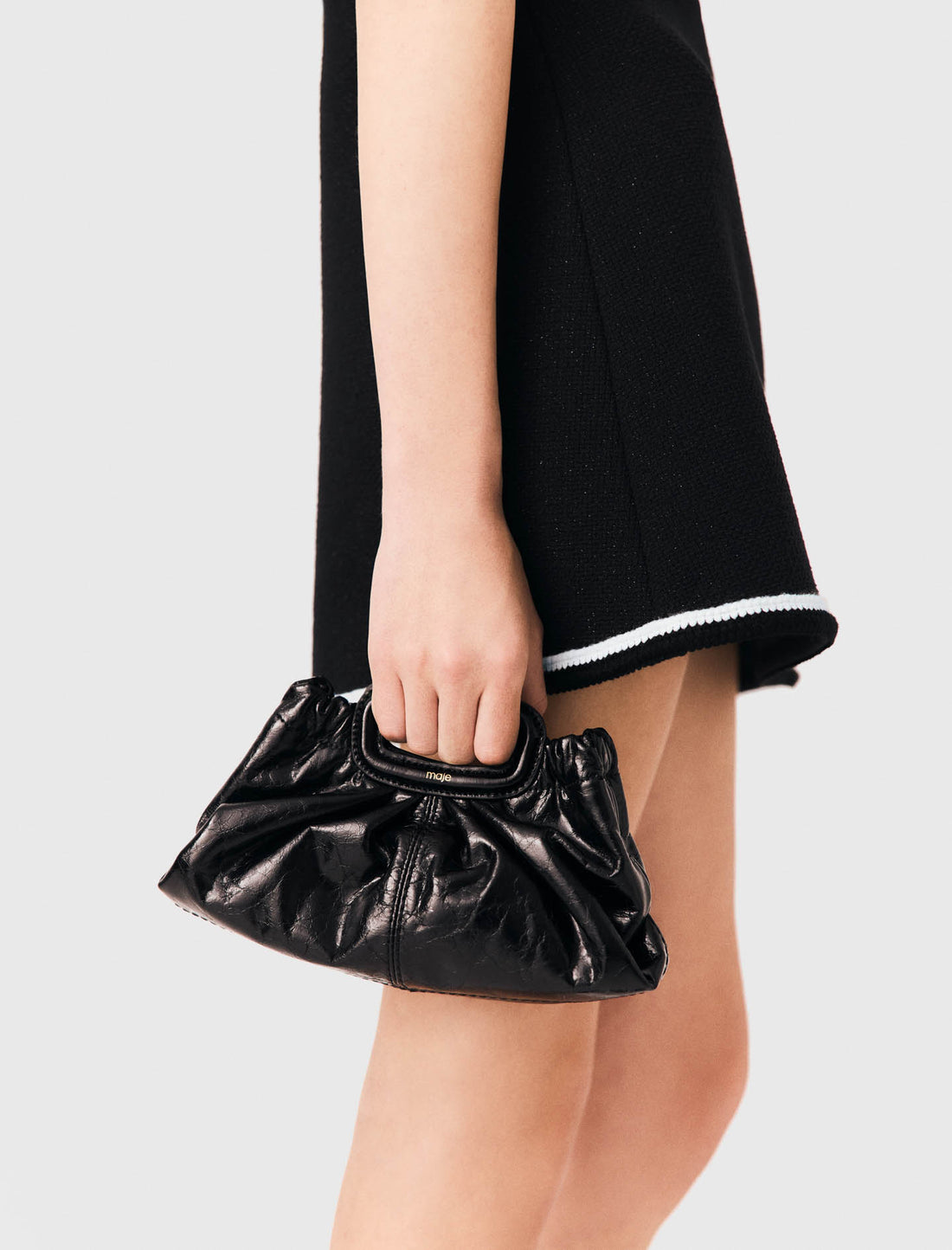 Milpli mini Clutch piel craquelada