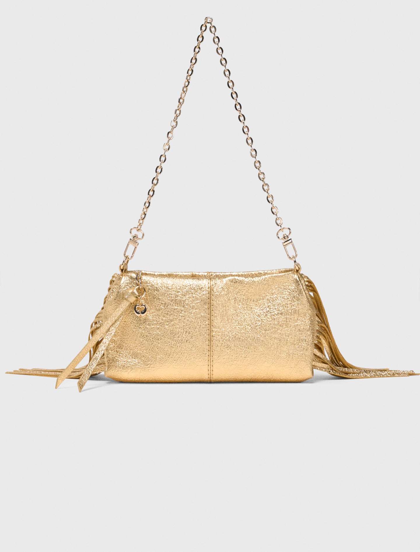 Bolso Miss M Pouch metalizado