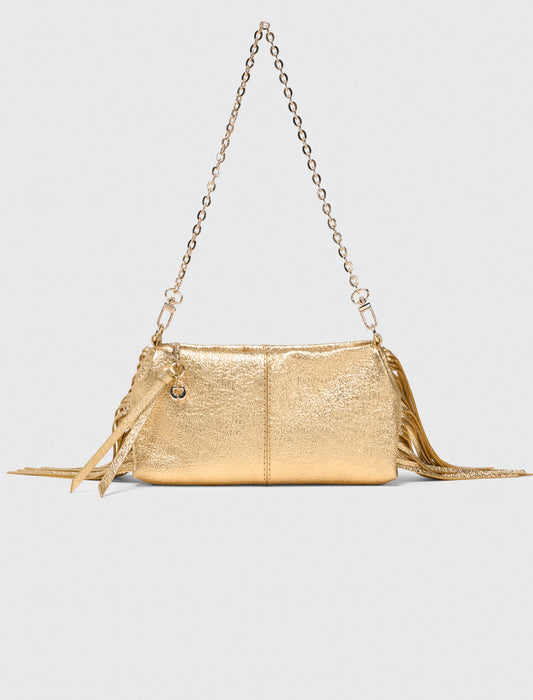 Bolso Miss M Pouch metalizado