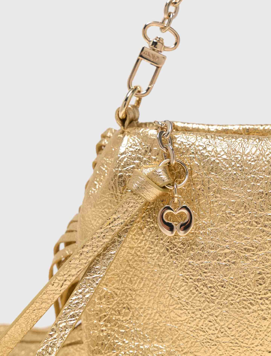 Bolso Miss M Pouch metalizado