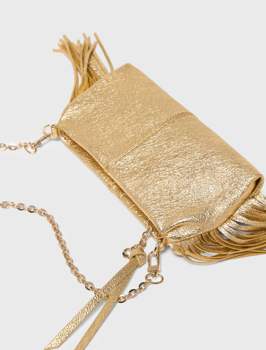 Bolso Miss M Pouch metalizado