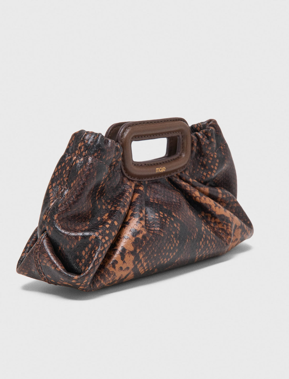 Milpli mini Clutch de piel grabada