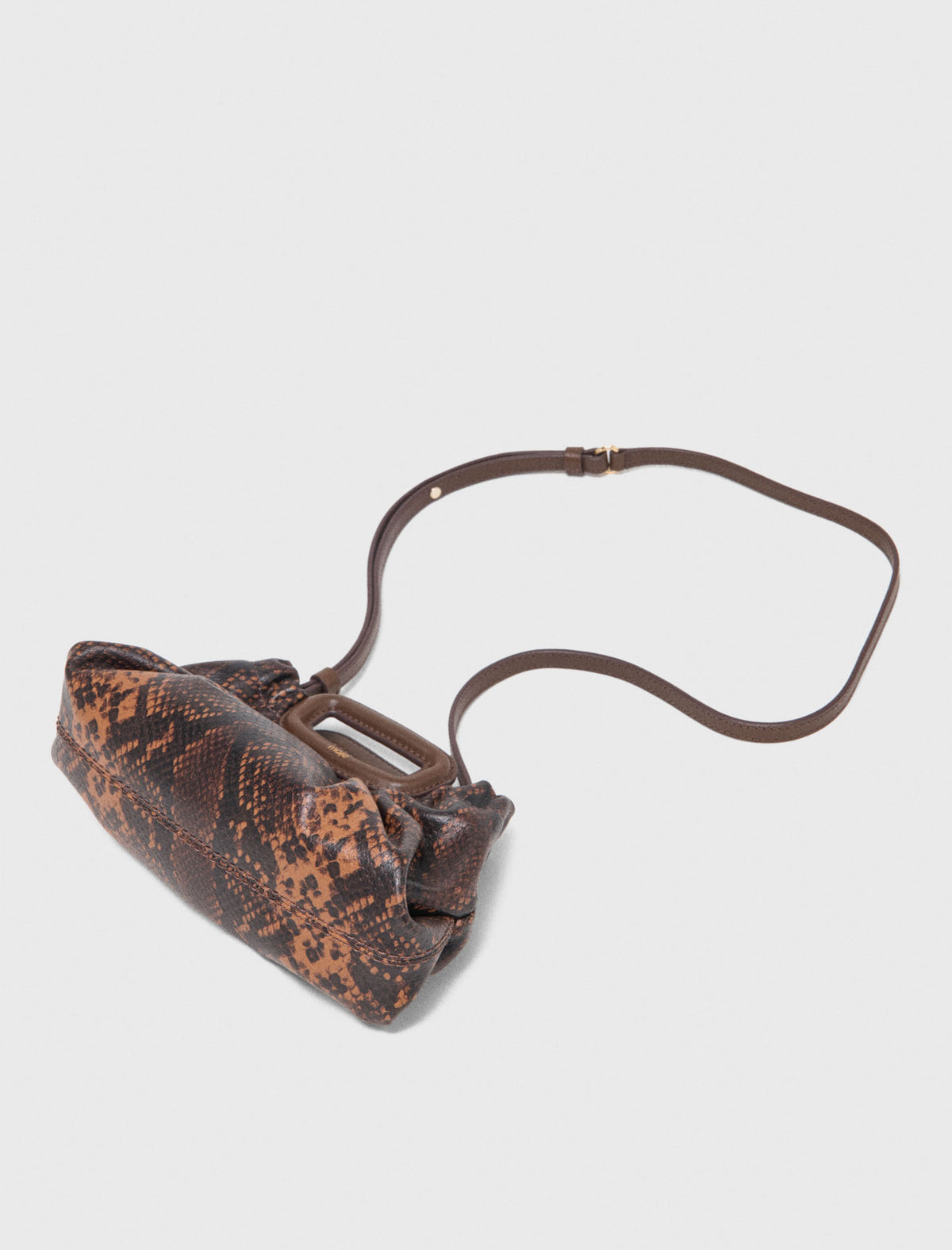 Milpli mini Clutch de piel grabada