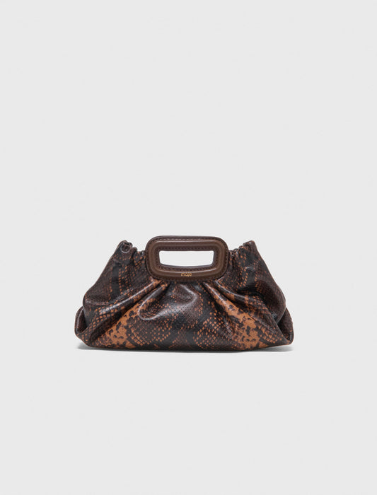 Milpli mini Clutch de piel grabada