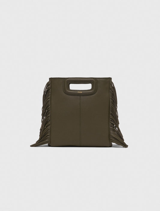 Bolso M de cuero liso