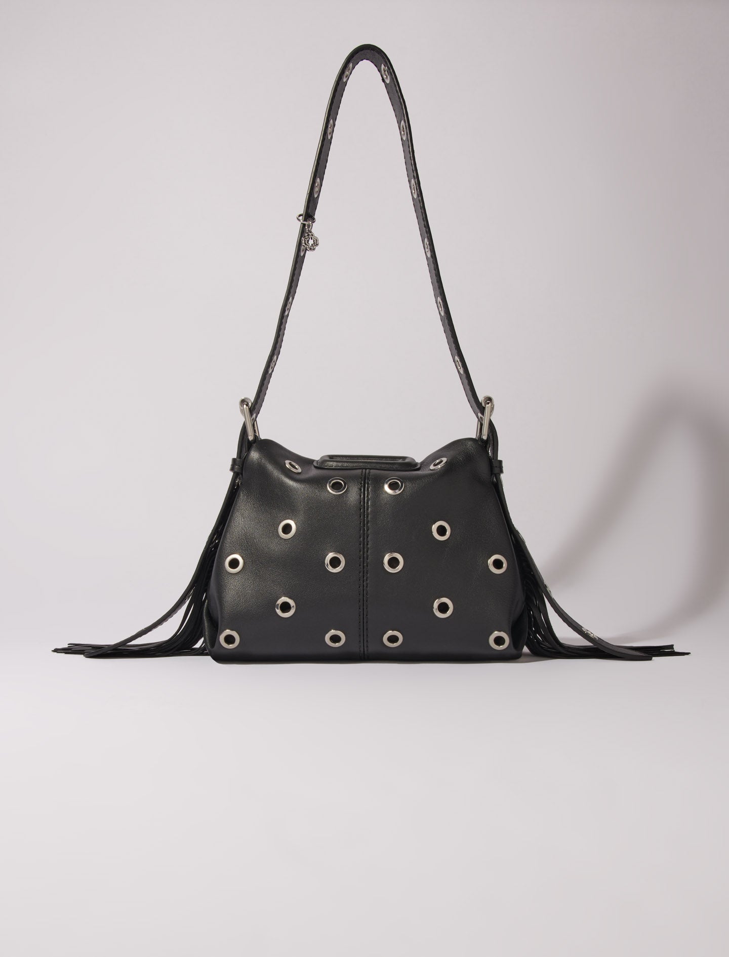 Bolso Miss M Mini de cuero con ojales