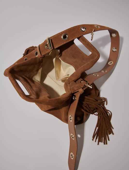 Bolso Miss M de gamuza