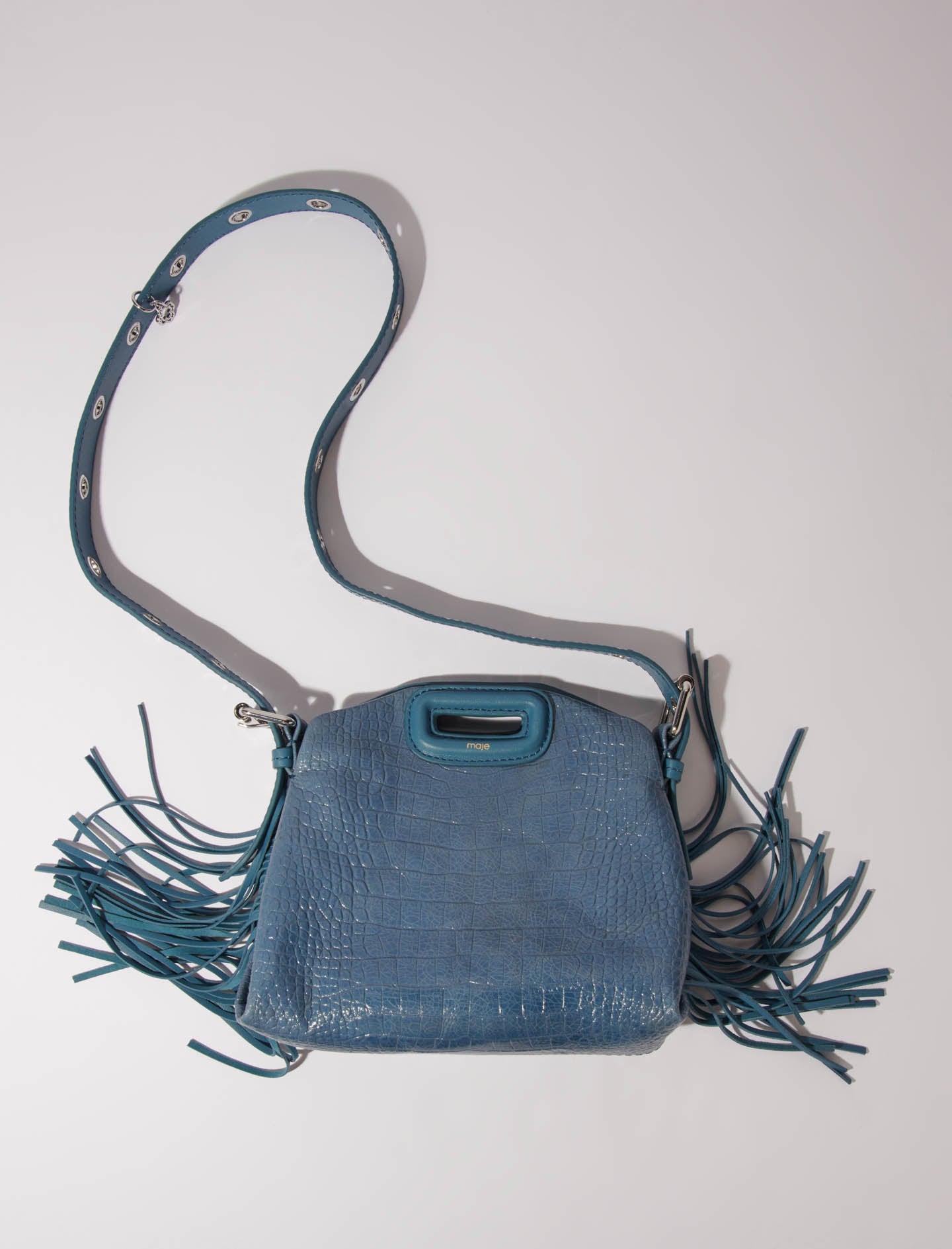 Bolso Miss M Mini de cuero cocodrilo