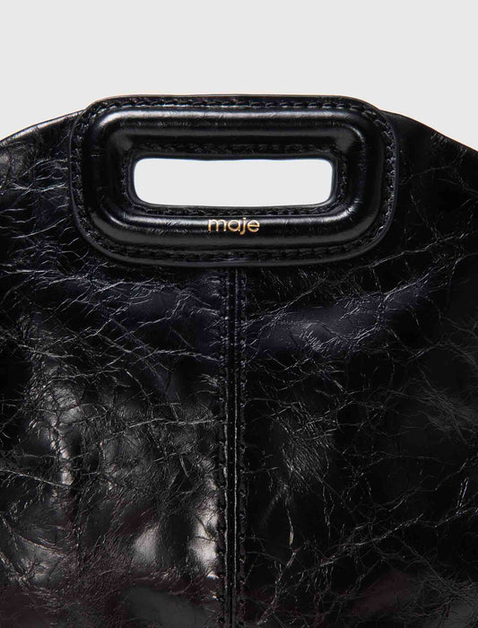 Bolso Miss M mini de cuero desgastado