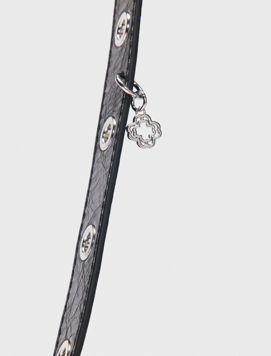 Bolso Miss M mini de cuero desgastado